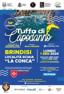 Brindisi, ‘Tuffo di Capodanno 2024’: al via la XIV edizione