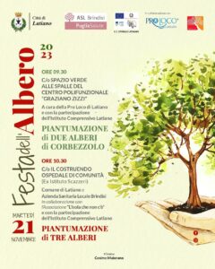 Latiano, il 19 e 21 novembre 2023 la ‘Festa dell’Albero’