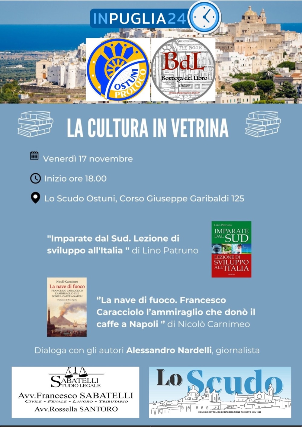 Ostuni La cultura in vetrina 17 novembre 2023