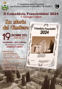Francavilla Fontana, martedì 19 dicembre presentazione della nuova edizione del Calendariu Franchìddesi