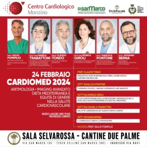 Cellino San Marco, il 24 febbraio l’evento ‘Cardiomed 2024’