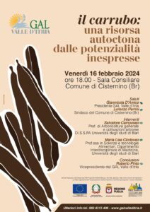 Cisternino, venerdì 16 febbraio l’incontro ‘Il Carrubo’
