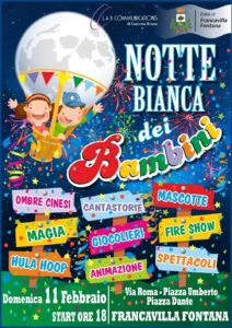 Francavilla Fontana, l’11 febbraio la Notte Bianca dei Bambini
