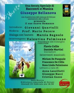 Ostuni, 29 febbraio ‘Sogno al Chiaro di Luna 2’ Giuseppe Bellanova