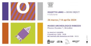 Brindisi, dal 26 marzo la mostra ‘Oggetto libro’ al Museo Ribezzo