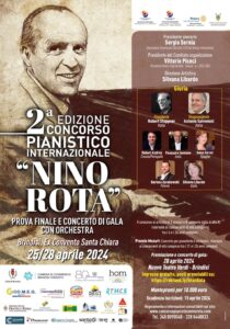Brindisi, dal 25 al 28 aprile il ‘Concorso Nino Rota’ 2024