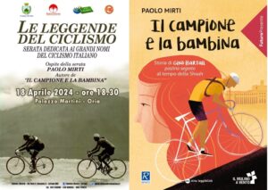 Oria, il 18 aprile pres libro ‘Il Campione e la Bambina’ di Paolo Mirti