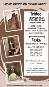 Ostuni, domenica 7 aprile la Festa della Madonna della Nova