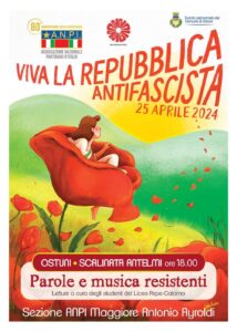 Ostuni, giovedì 25 aprile l’iniziativa ‘Parole e musica resistenti’